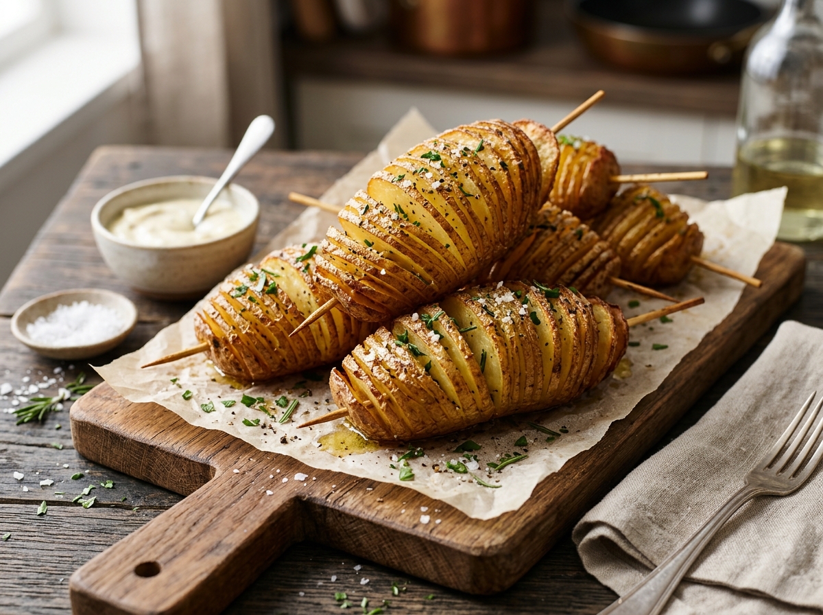 Batatas em Formato de Leque (Accordion Potatoes)