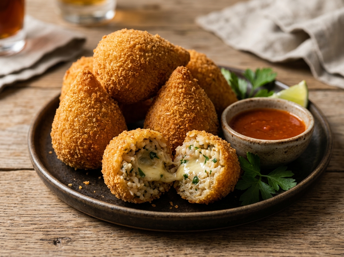 Bolinhos de Arroz Crocantes