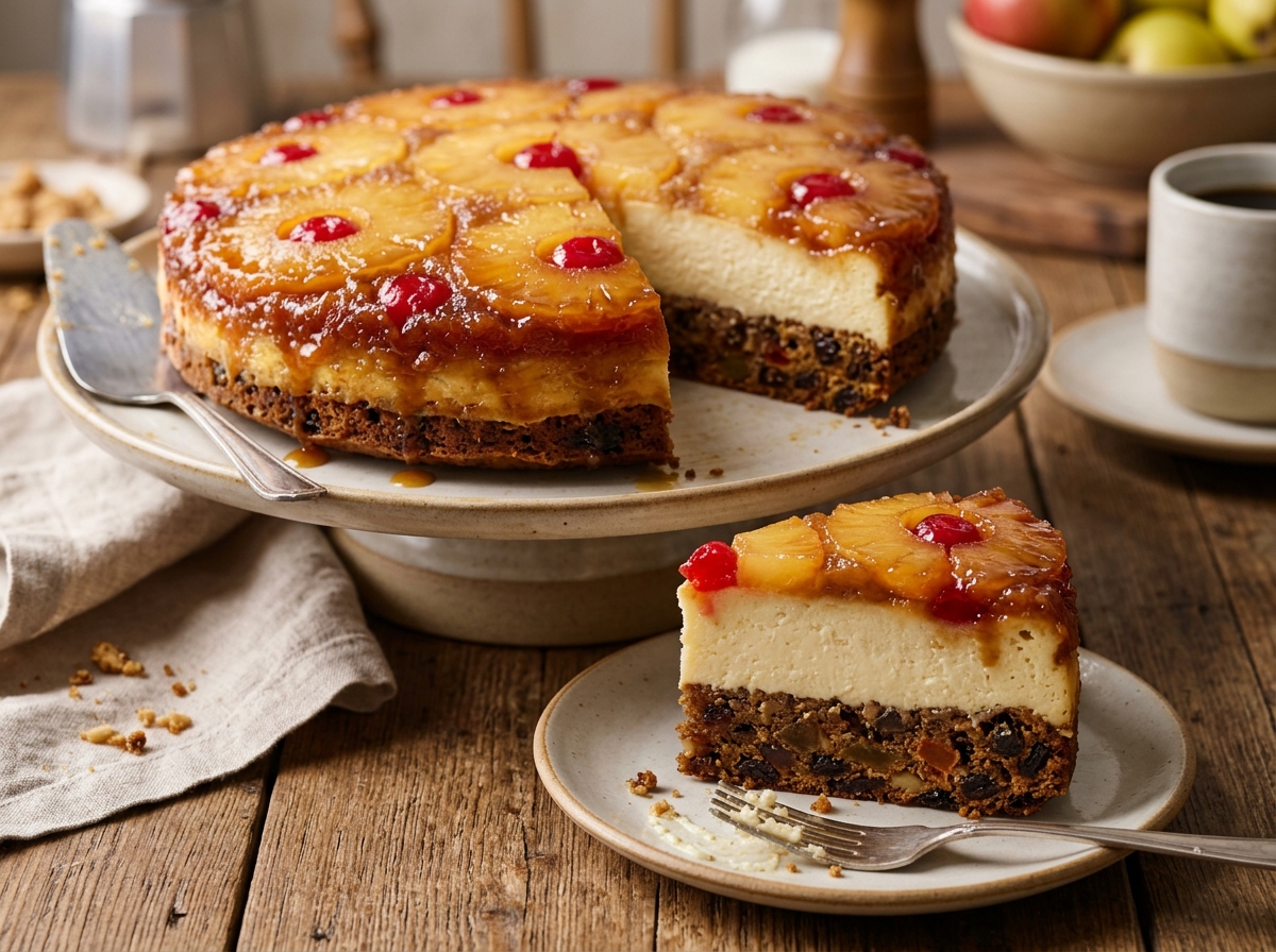 Cheesecake Invertido de Abacaxi