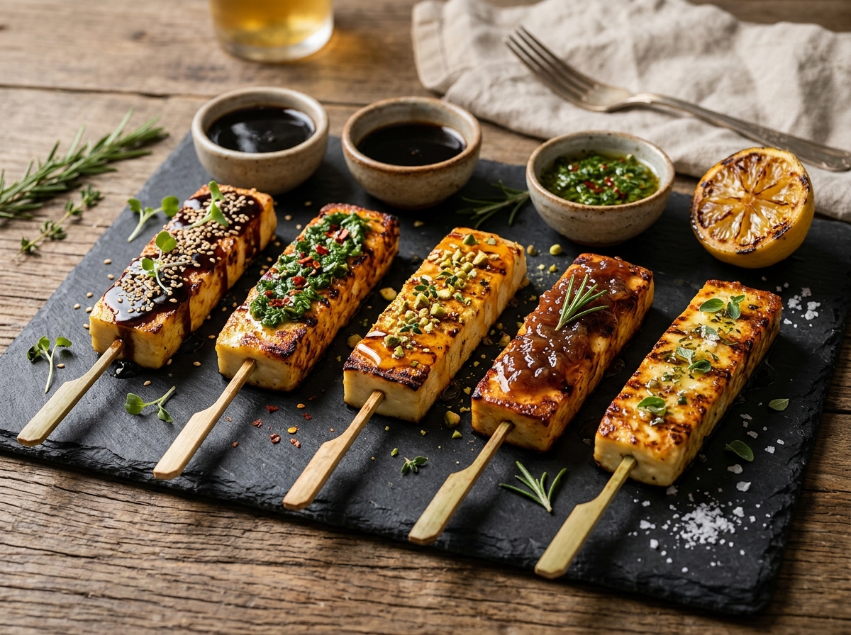 Espetinhos de Queijo de Coalho 