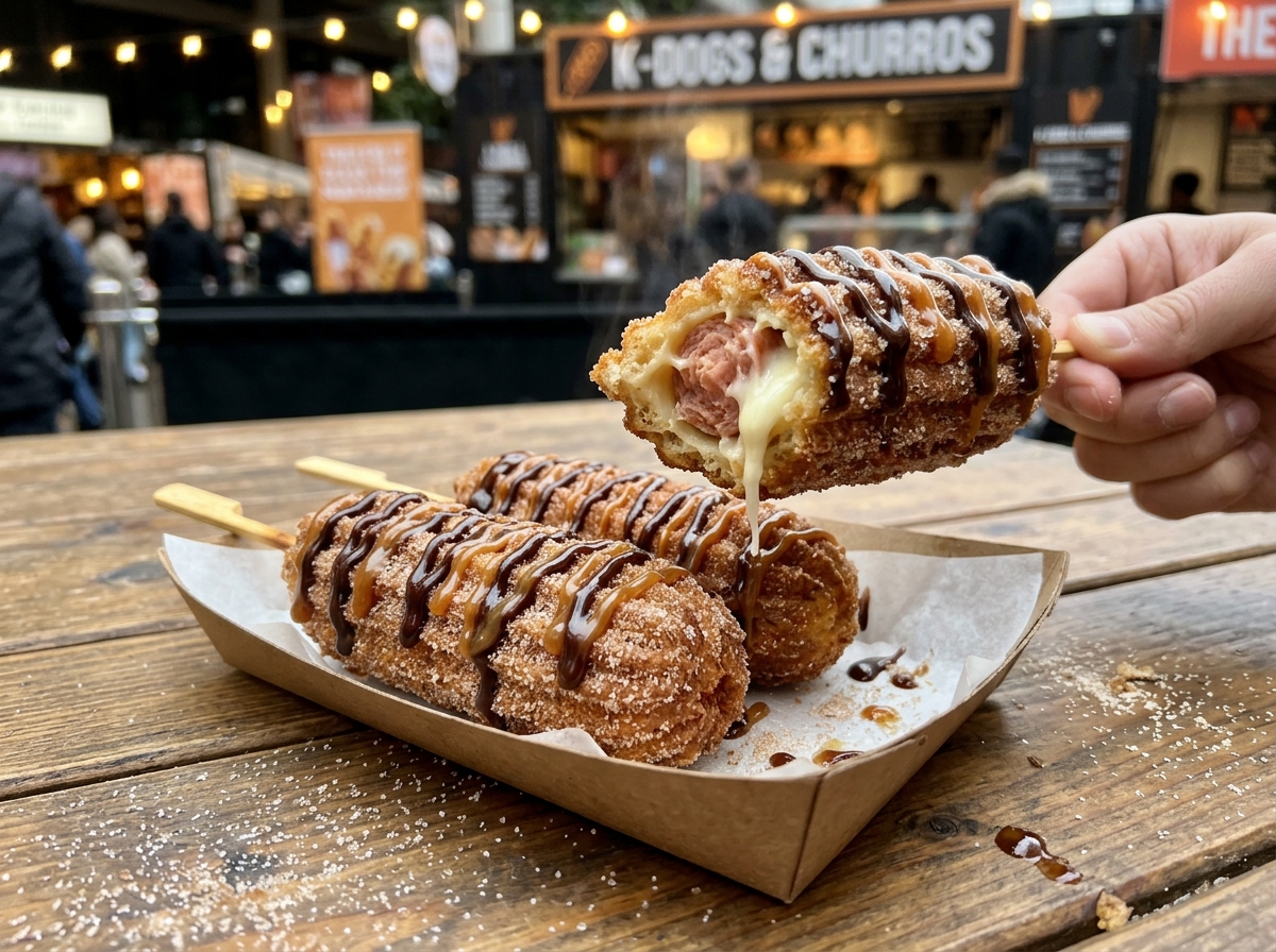 Churros de Hot Dog Coreano (Korean Corn Dog)