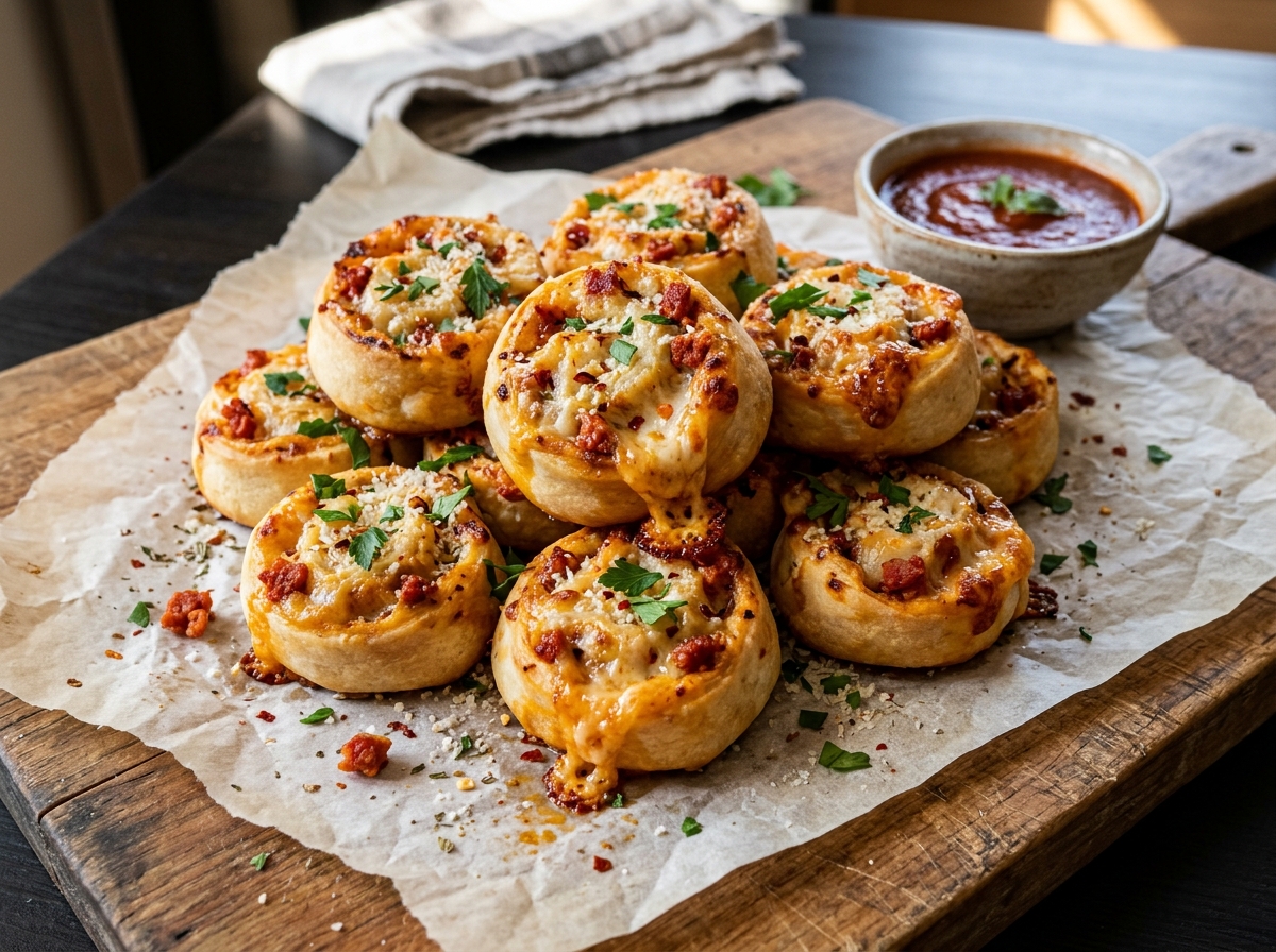 Pizza Rolls (Rolinhos de Pizza)