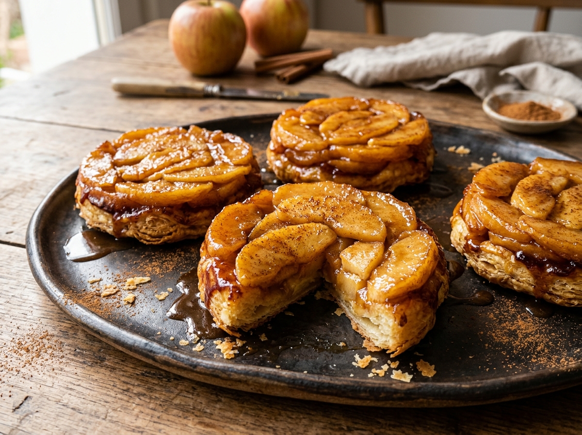 Tarte Tatin de Massinha (Upside-Down Apple Tarts)